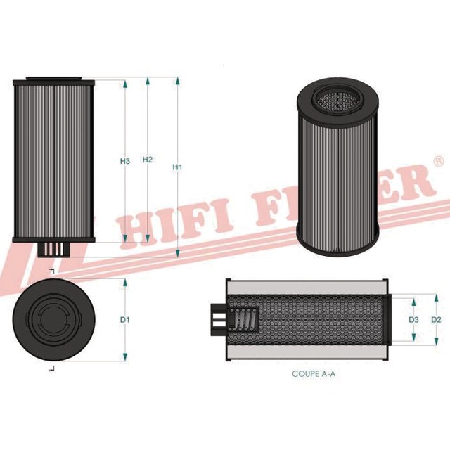 Filtre Hydraulique SH 74479 Hifi Filter référence fournisseur HIFSH74479